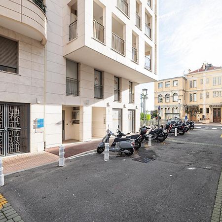 Studio Centre Terrasse Climatisation 50M Plage Menton Luaran gambar