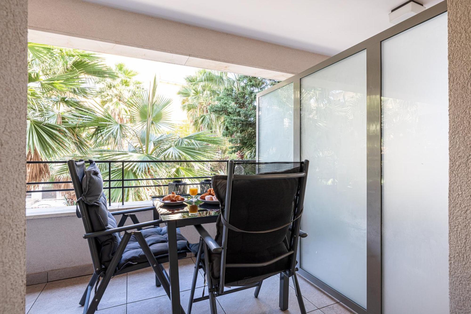Studio Centre Terrasse Climatisation 50M Plage Menton Luaran gambar