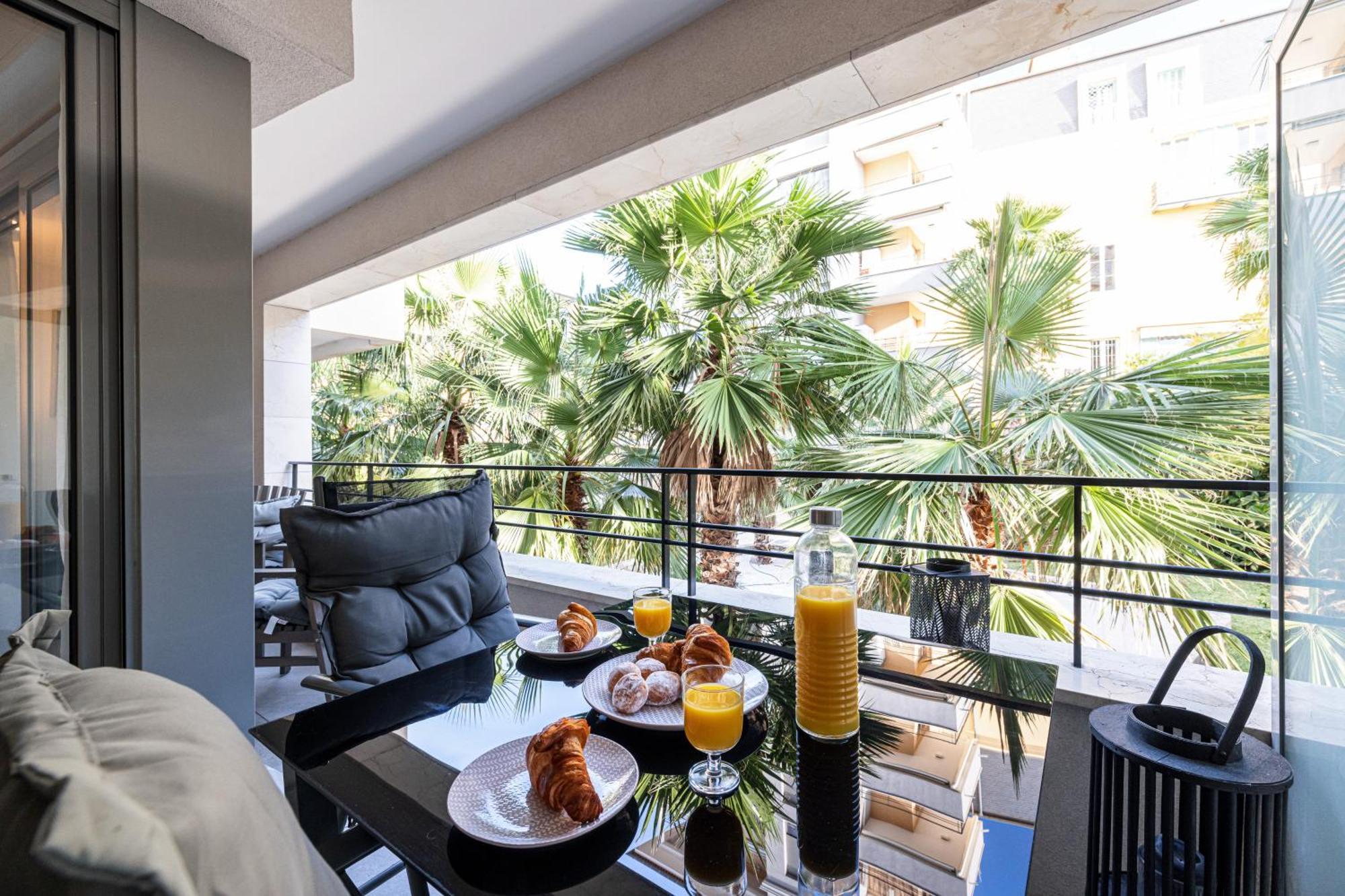 Studio Centre Terrasse Climatisation 50M Plage Menton Luaran gambar