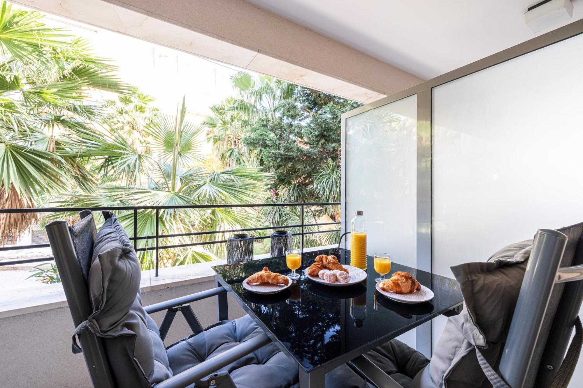 Studio Centre Terrasse Climatisation 50M Plage Menton Luaran gambar