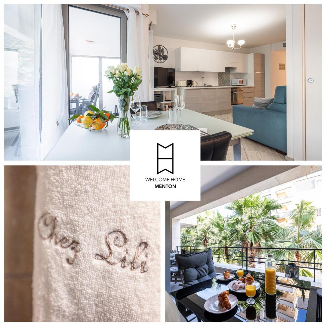 Studio Centre Terrasse Climatisation 50M Plage Menton Luaran gambar
